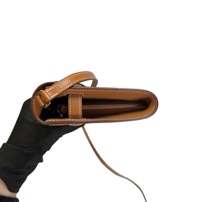 Used HERMES Epsom Kelly To Go Cross body bag Gold FHW