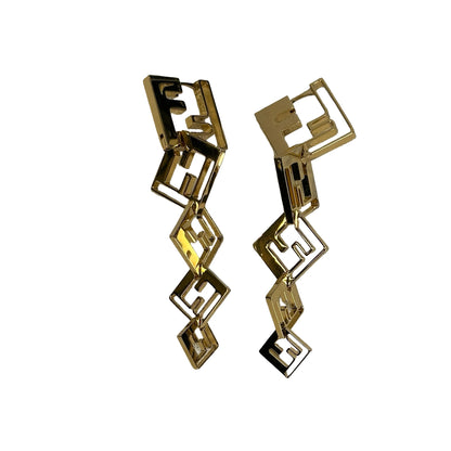 FENDI FF Logo FF Fendi earrings Earrings Gold