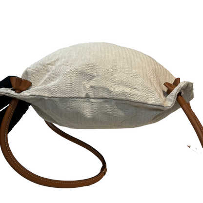 Used HERMÈS Maline Bag Drawstring Bag Beige PHW Vert Cypress (VY)