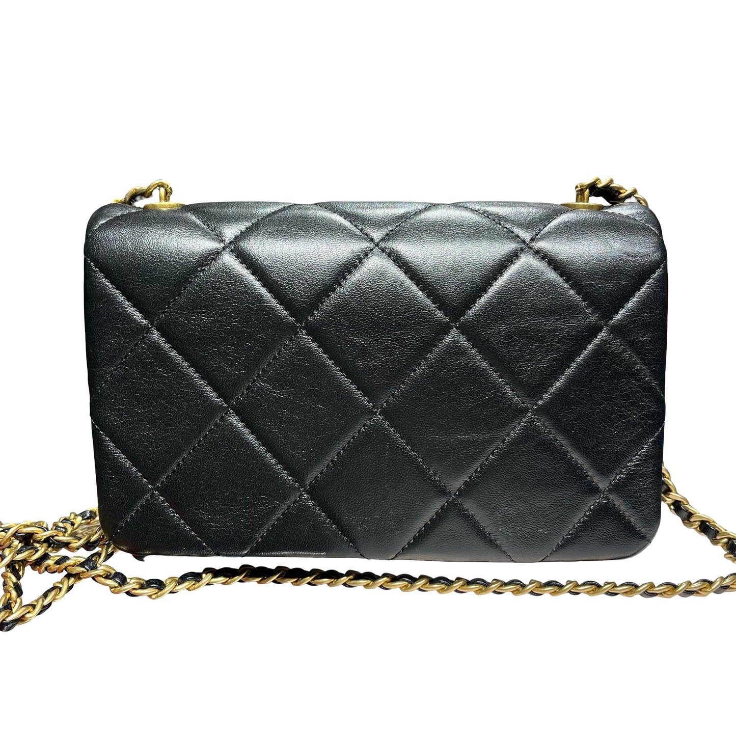 Unused CHANEL Classic Flap Shoulder Bag Black GHW