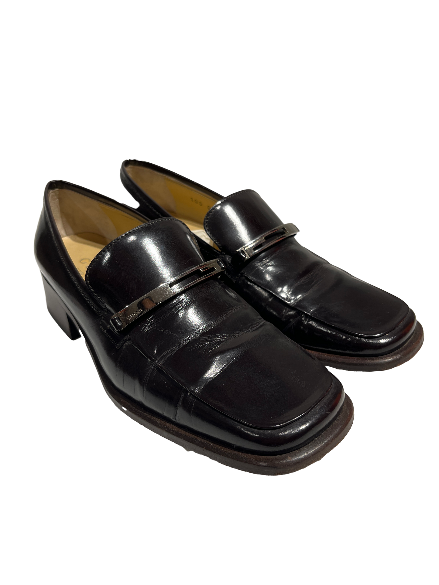 Used Gucci Loafers Brown PHW