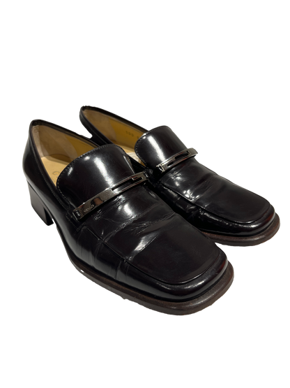 Used Gucci Loafers Brown PHW