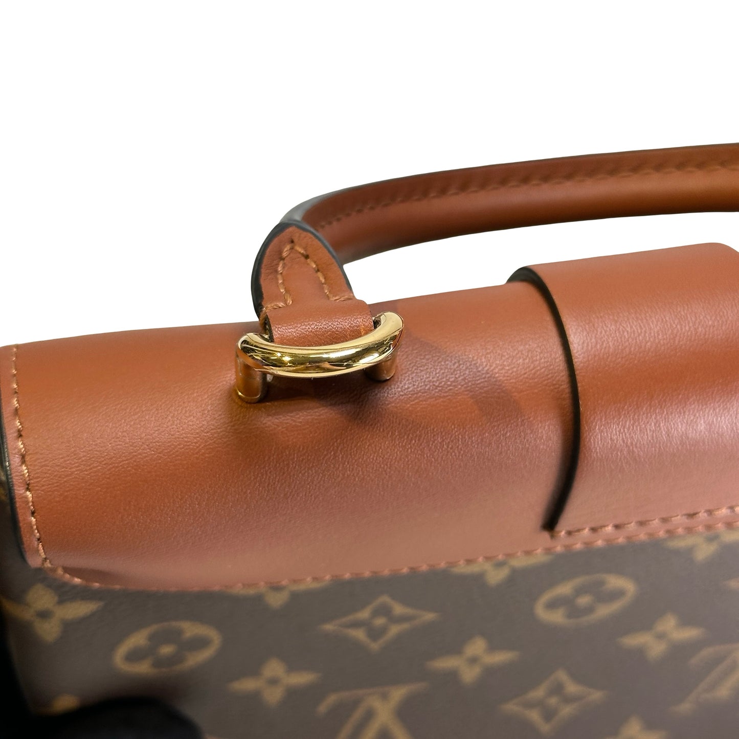 Used LOUIS VUITTON Monogram Locky BB Handbag Brown GHW
