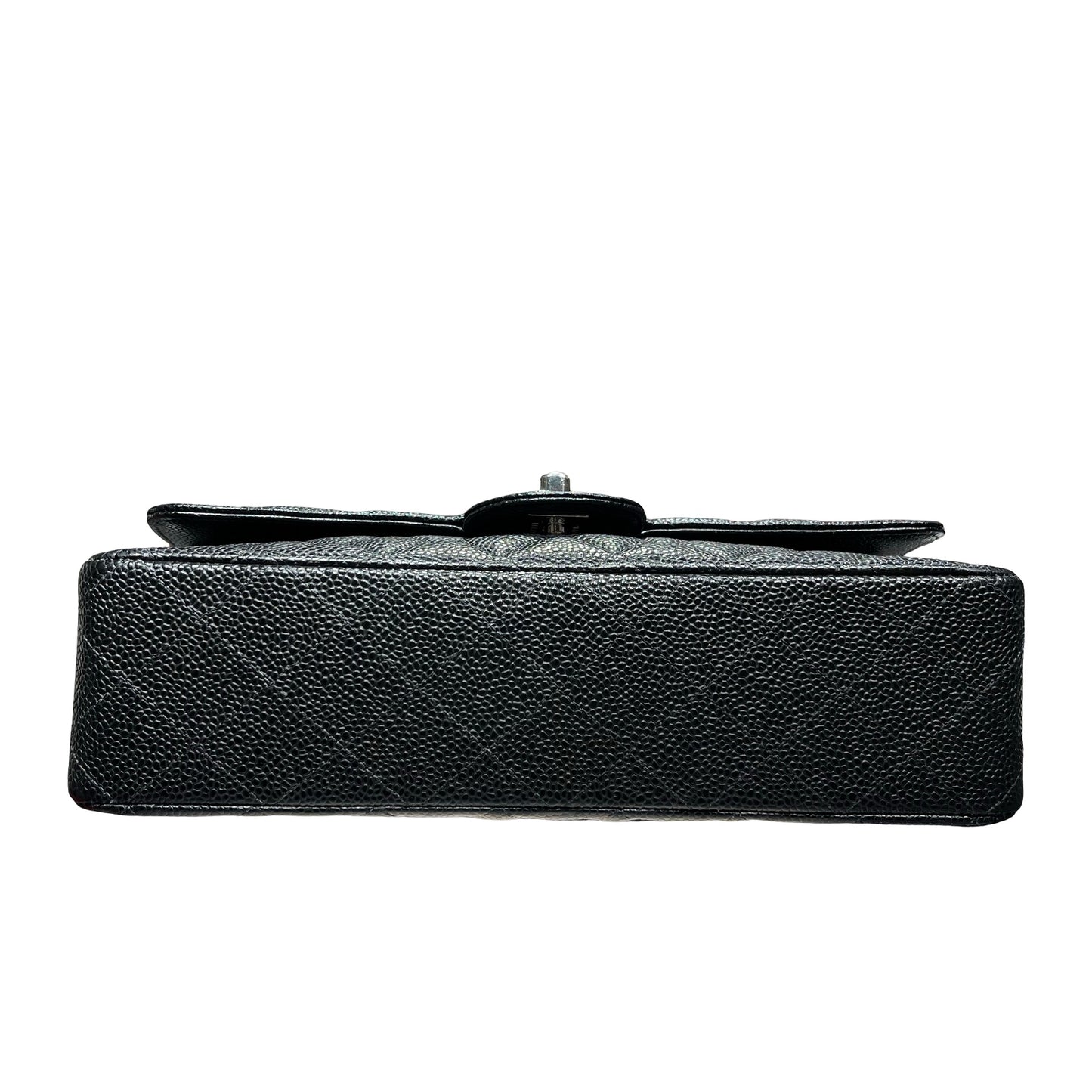 Used CHANEL Classic Flap Medium Shoulder Bag Black PHW