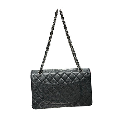 Used CHANEL Classic Flap Medium Shoulder Bag Black PHW