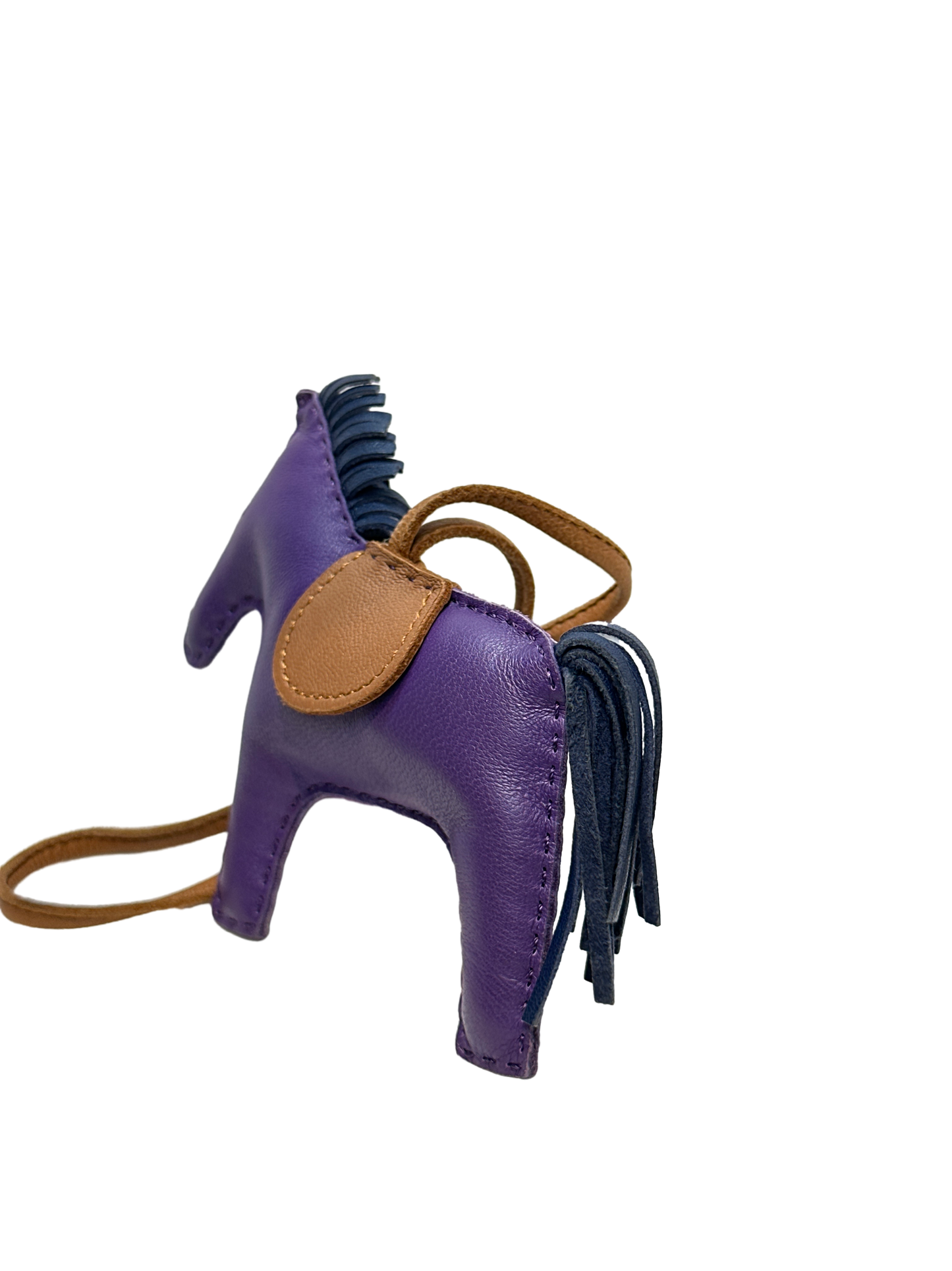 Used Hermès RODEO Accessories Purple Brown