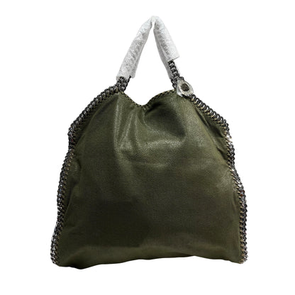 Used STELLA MCCARTNEY Solid Shaggy Deer Falabella Tote Bag Green Olive