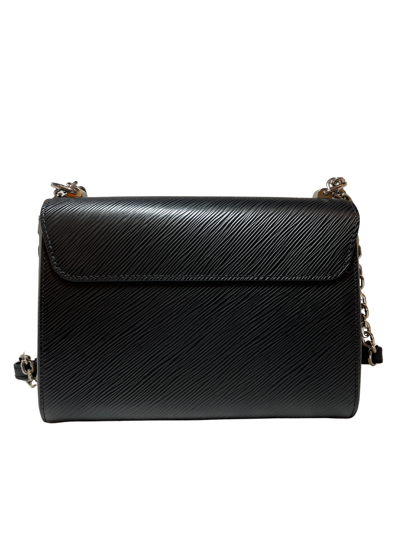 Used LOUIS VUITTON Canvas Twist Shoulder Bag Black PHW