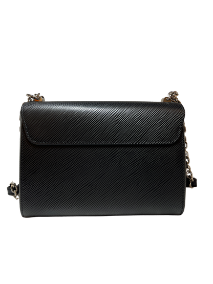 Used LOUIS VUITTON Canvas Twist Shoulder Bag Black PHW