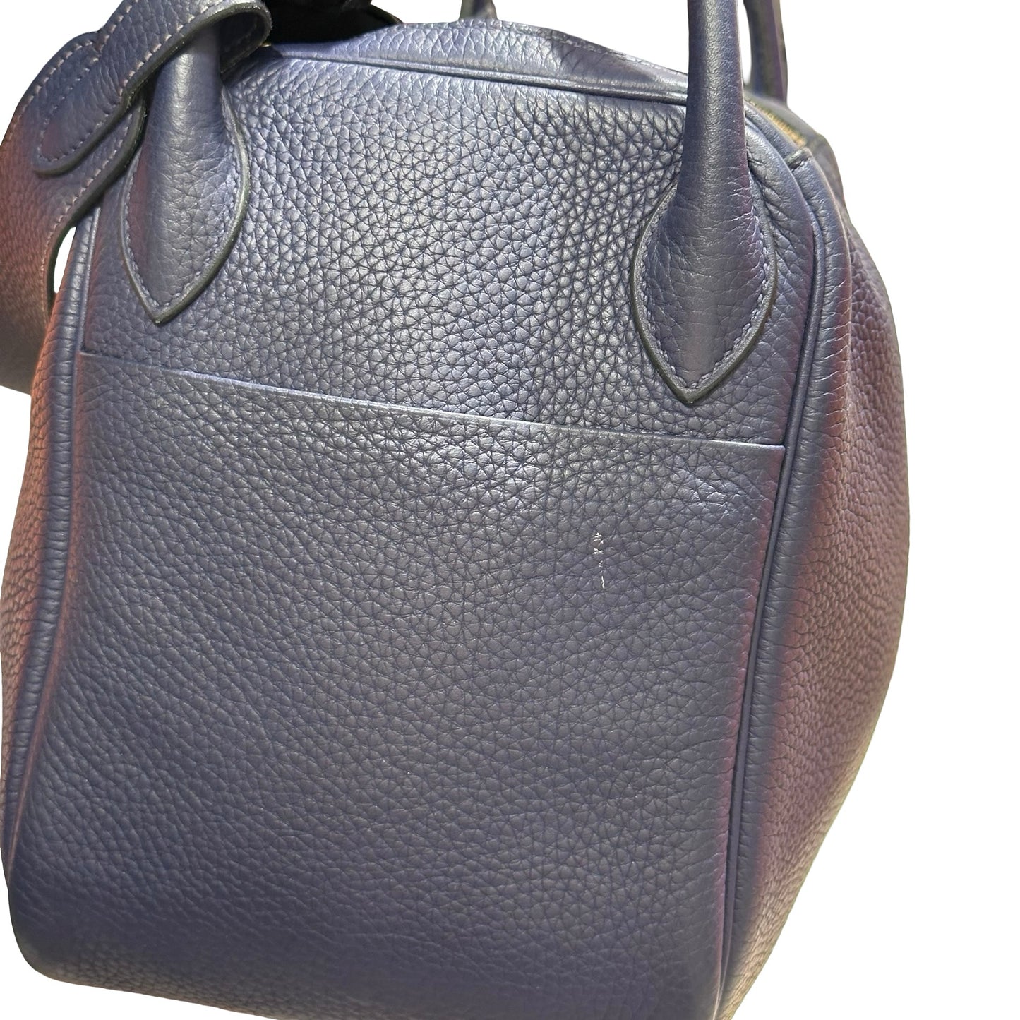 Used HERMÈS Lindy 30 Shoulder Bag Navy Blue GHW