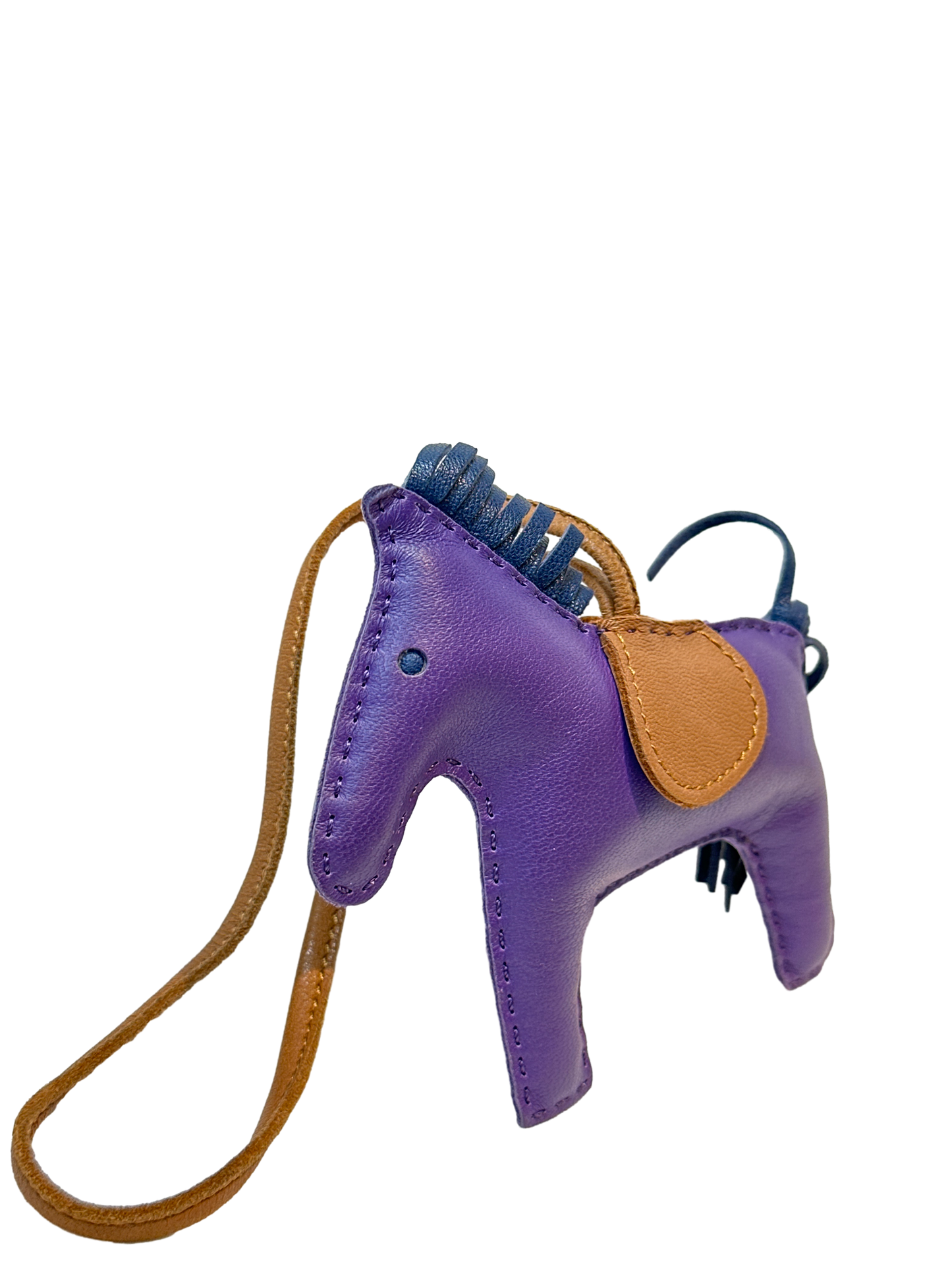 Used Hermès RODEO Accessories Purple Brown