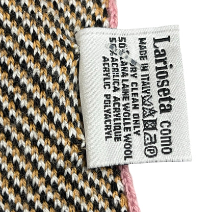 New MOSCHINO Teddy Scarf Scarf Pink Black White