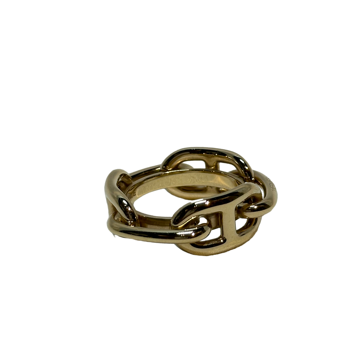 Used Hermès Scarf Ring Ring Gold