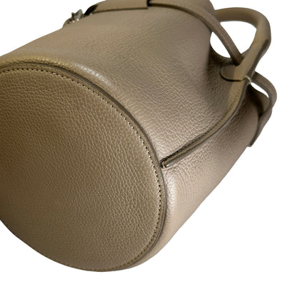 Used CELINE Grained Calfskin Big Bag Bucket Bucket Bag Taupe