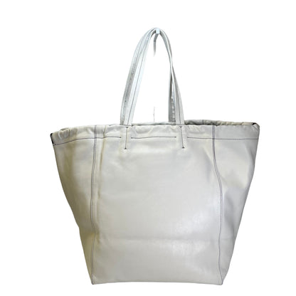 Used CELINE Leather Phantom Tote Bag White