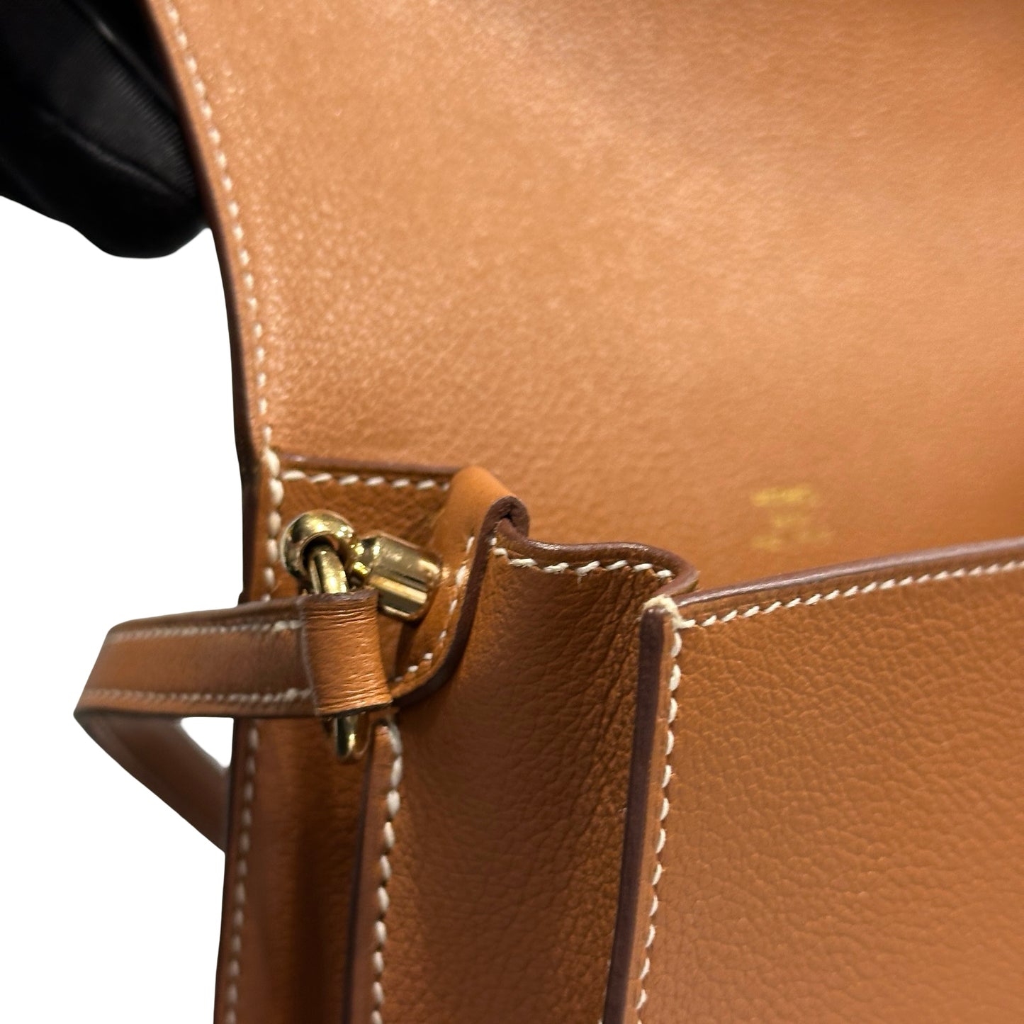Used HERMES Roulis Shoulder Bag Gold GHW
