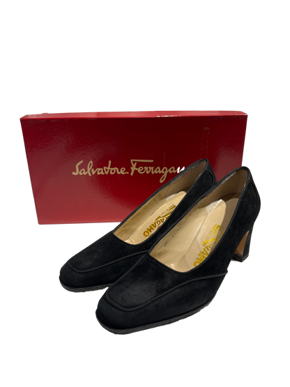 Used Ferragamo Heels Black