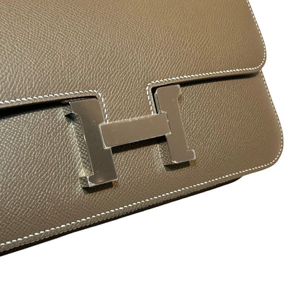 Used HERMÈS Constance Shoulder Bag PHW Etoupe (18)