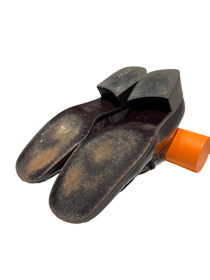 Used Gucci Loafers Brown PHW