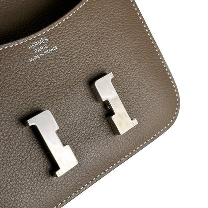 Used HERMES Epsom Constance Slim Wallet Etoupe