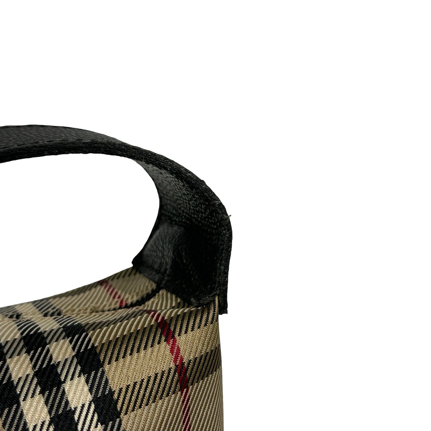 Used BURBERRY Nova Check Nova Check Shoulder Bag Beige Black Red