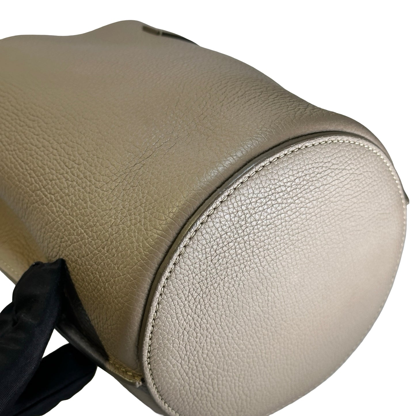 Used CELINE Grained Calfskin Big Bag Bucket Bucket Bag Taupe