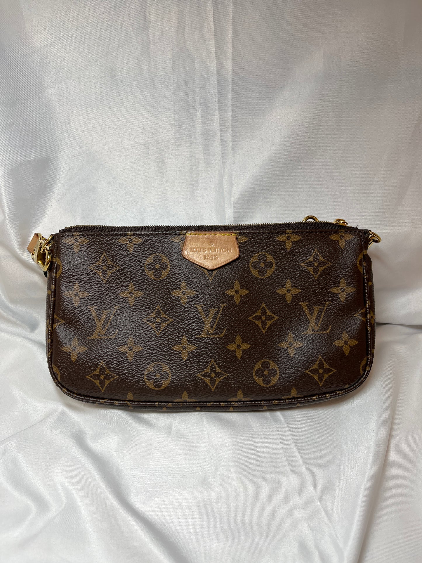 Used Louis Vuitton Pouchette Shoulder Bag Brown