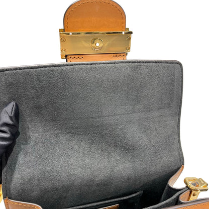 Used LOUIS VUITTON DAU[HINE MINI Cross Body Bag Brown GHW