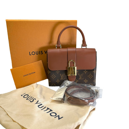 Used LOUIS VUITTON Monogram Locky BB Handbag Brown GHW