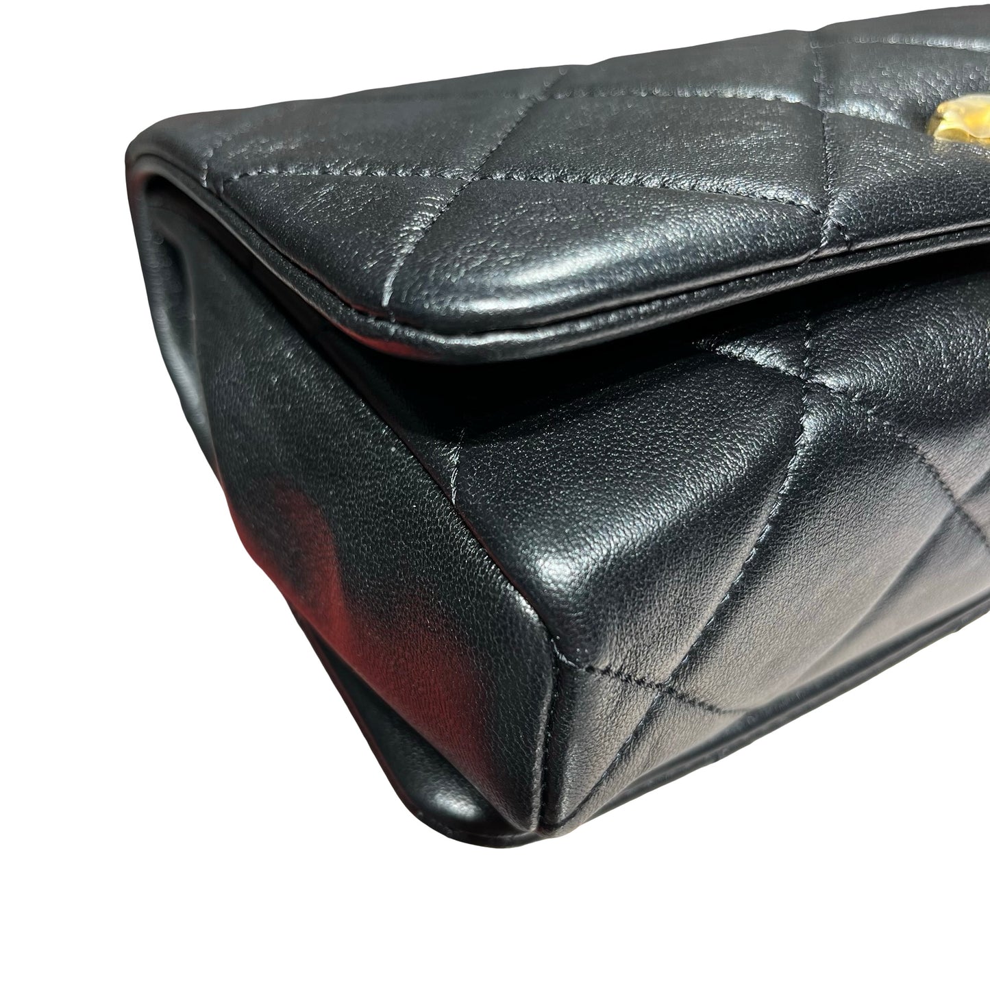 Unused CHANEL Classic Flap Shoulder Bag Black GHW