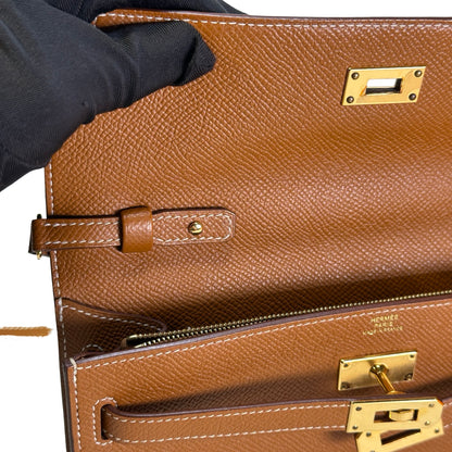Used HERMES Epsom Kelly To Go Cross body bag Gold FHW