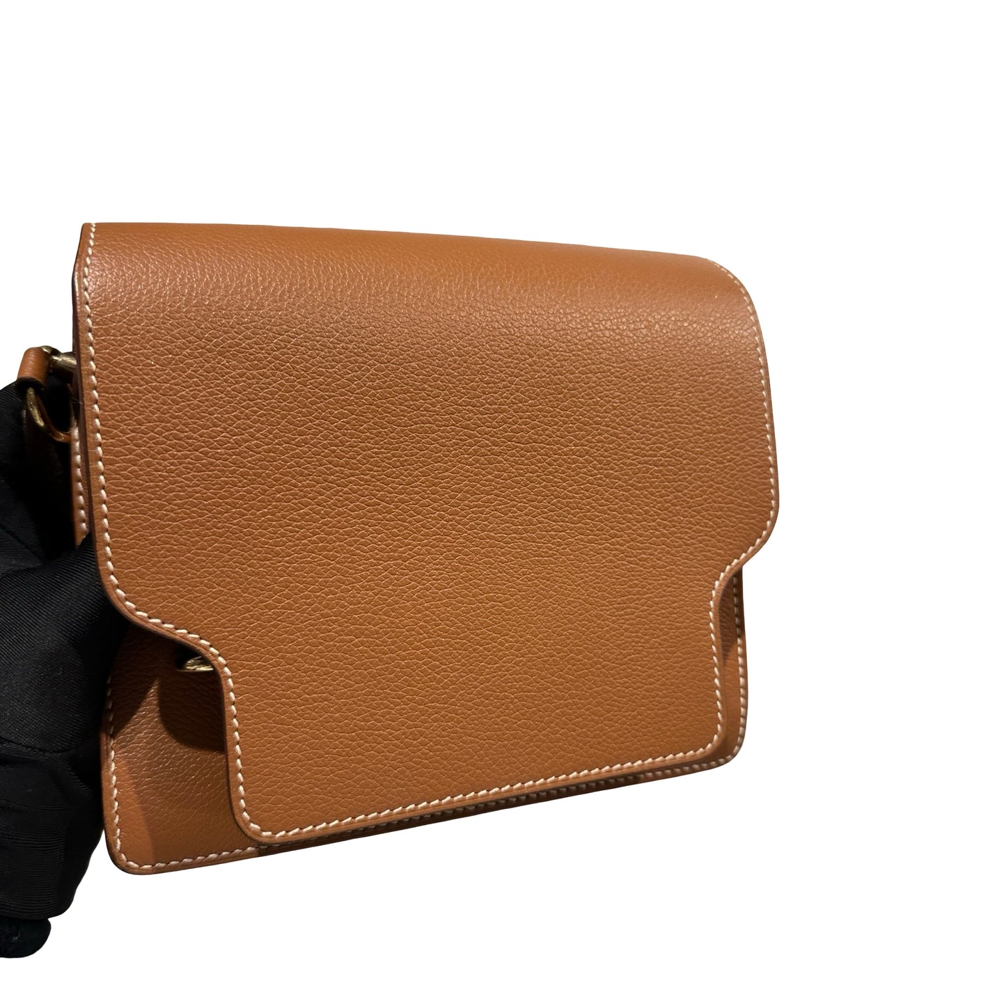 Used HERMES Roulis Shoulder Bag Gold GHW