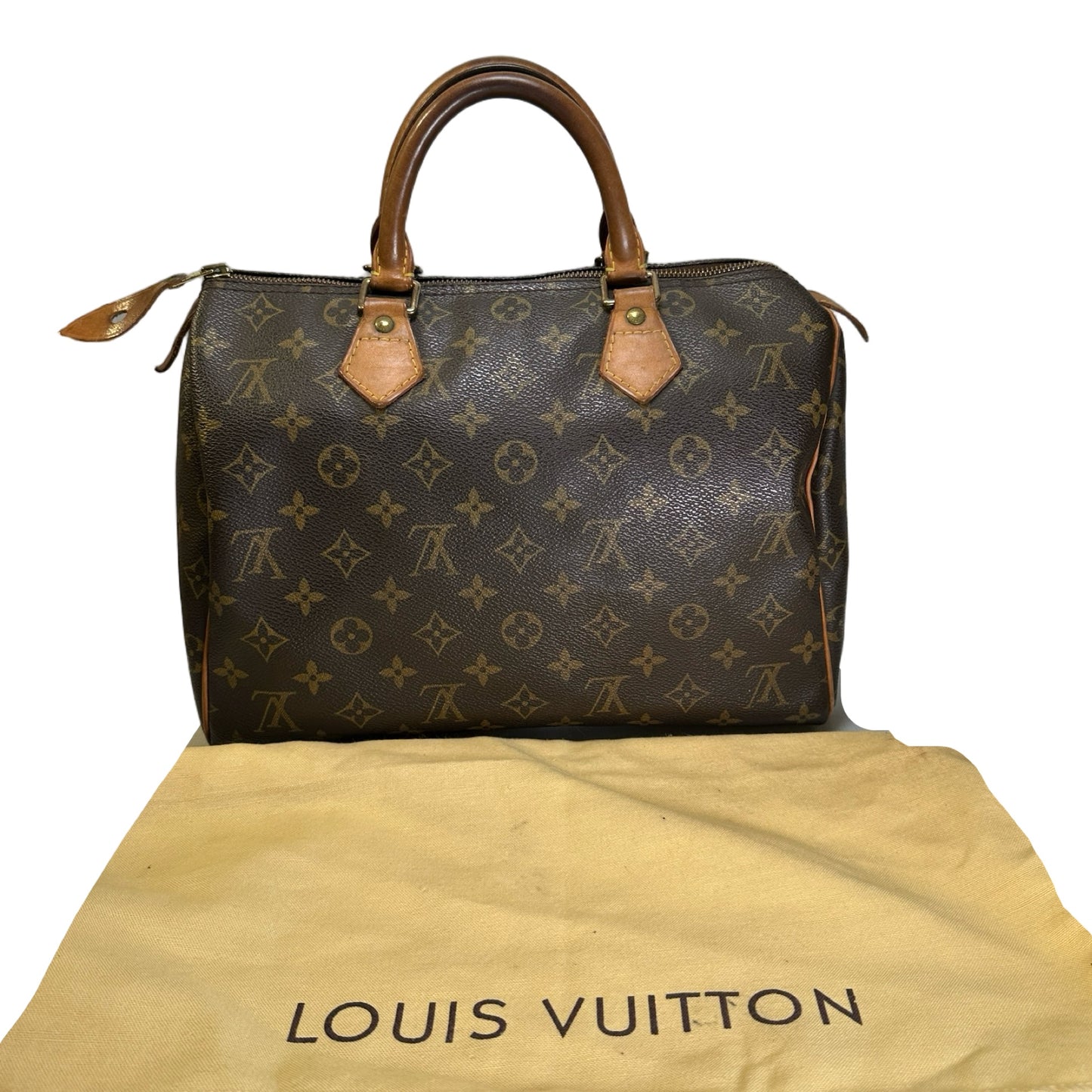 Used LOUIS VUITTON Monogram Canvas Speedy Handbag Brown