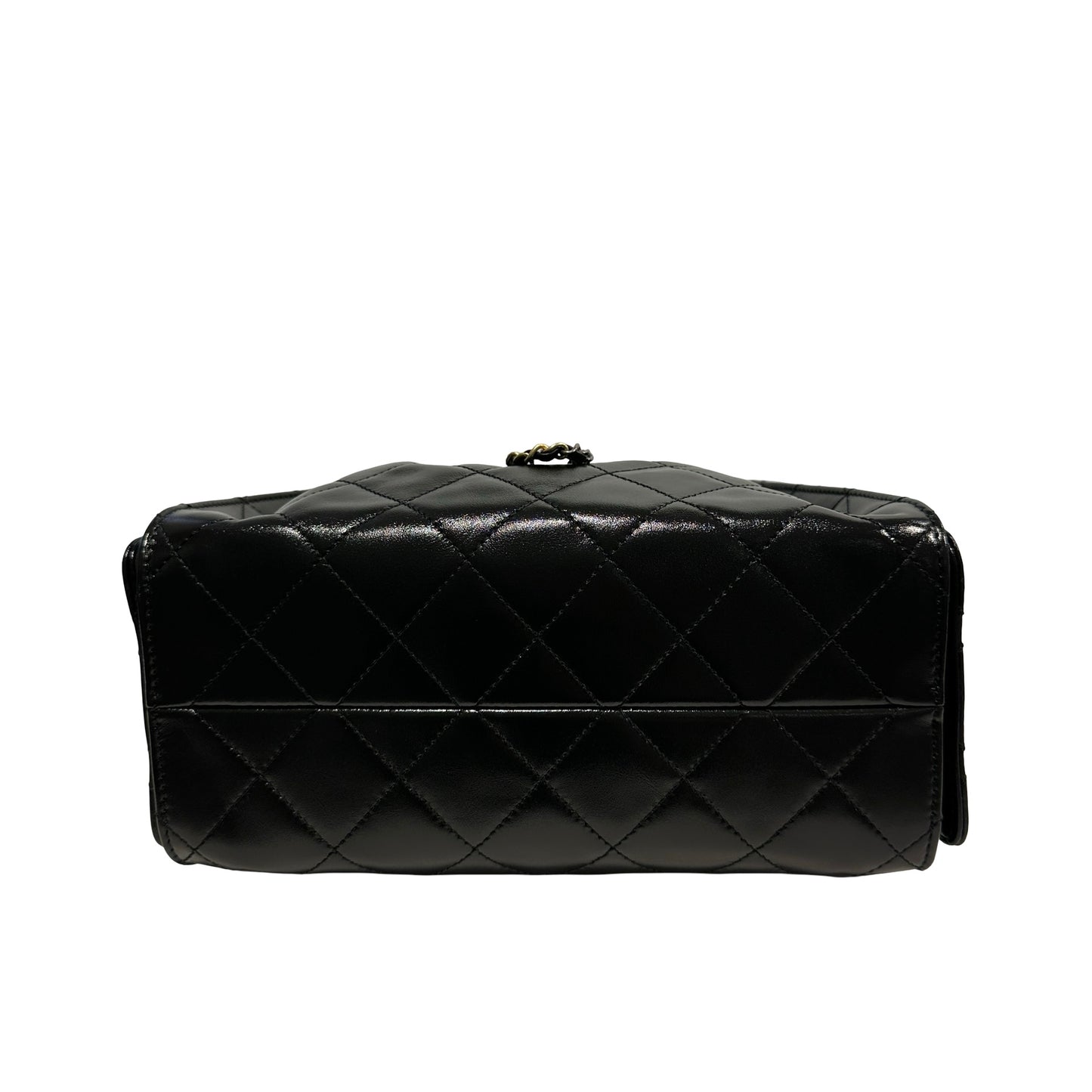 Used CHANEL Quilted Calfskin Chanel 22 Shoulder Bag Black