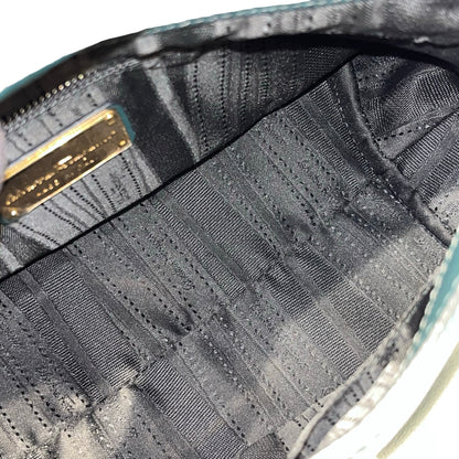SALVATORE FERRAGAMO Leather Sofia Handbag Dark Green