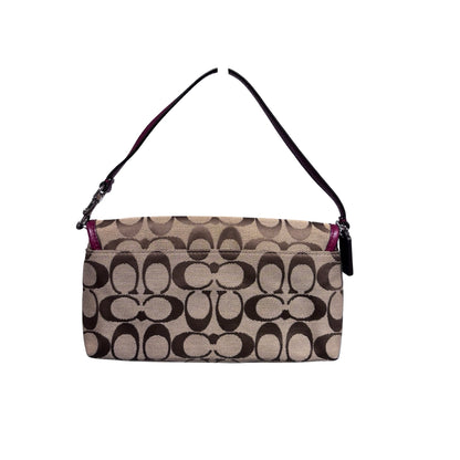 Used COACH Canvas Hobo Shoulder Handbag