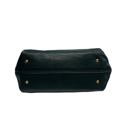 SALVATORE FERRAGAMO Leather Sofia Handbag Dark Green