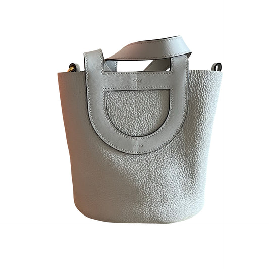 Used HERMES Clemence Swift In The Loop 18 Bucket Bag Nata
