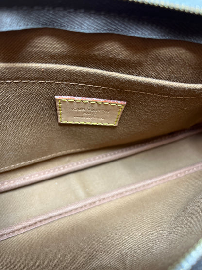 Used Louis Vuitton Pouchette Shoulder Bag Brown