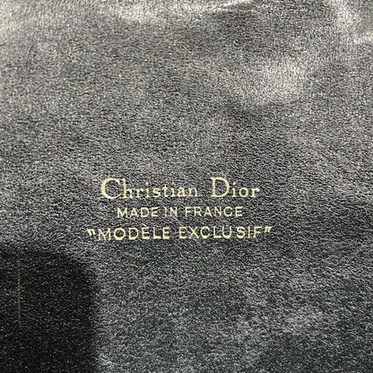 CHRISTIAN DIOR Shoulder Bag Beige Black GHW