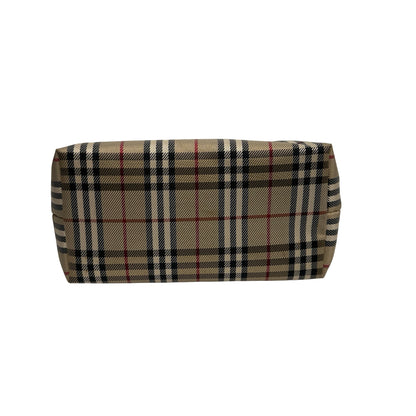 Used BURBERRY Nova Check Nova Check Shoulder Bag Beige Black Red