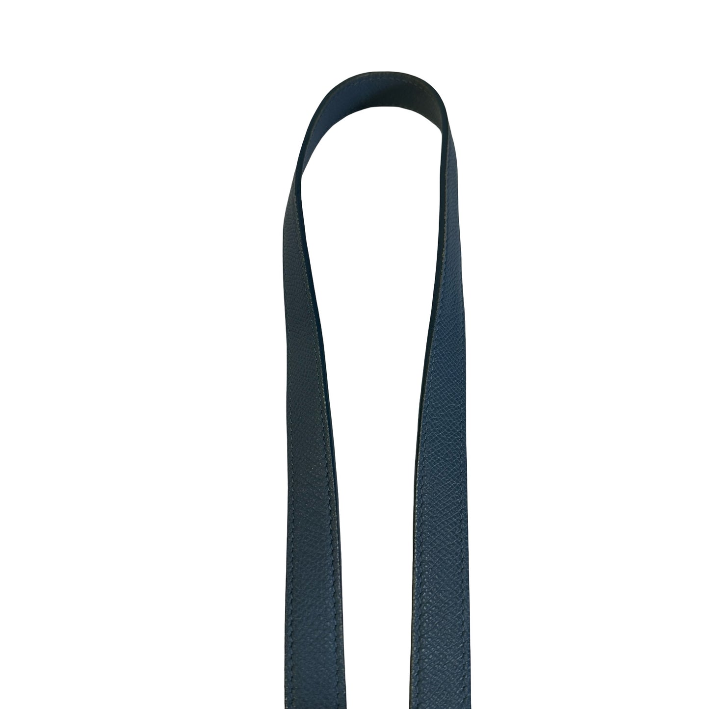 Used CELINE Grained Calfskin Nano Belt Bag Shoulder Bag Blue PHW