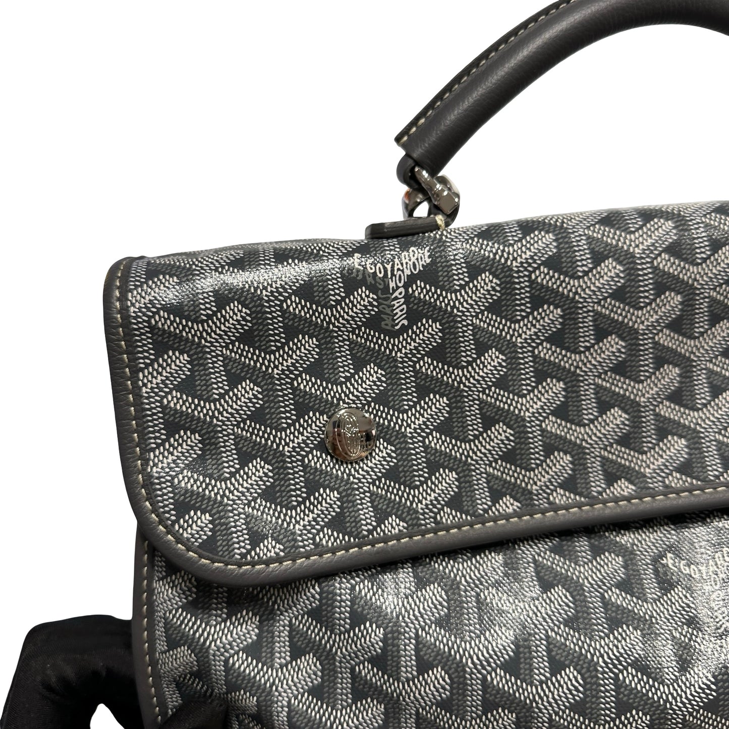 Used GOYARD Goyardine Alpin Backpack Grey