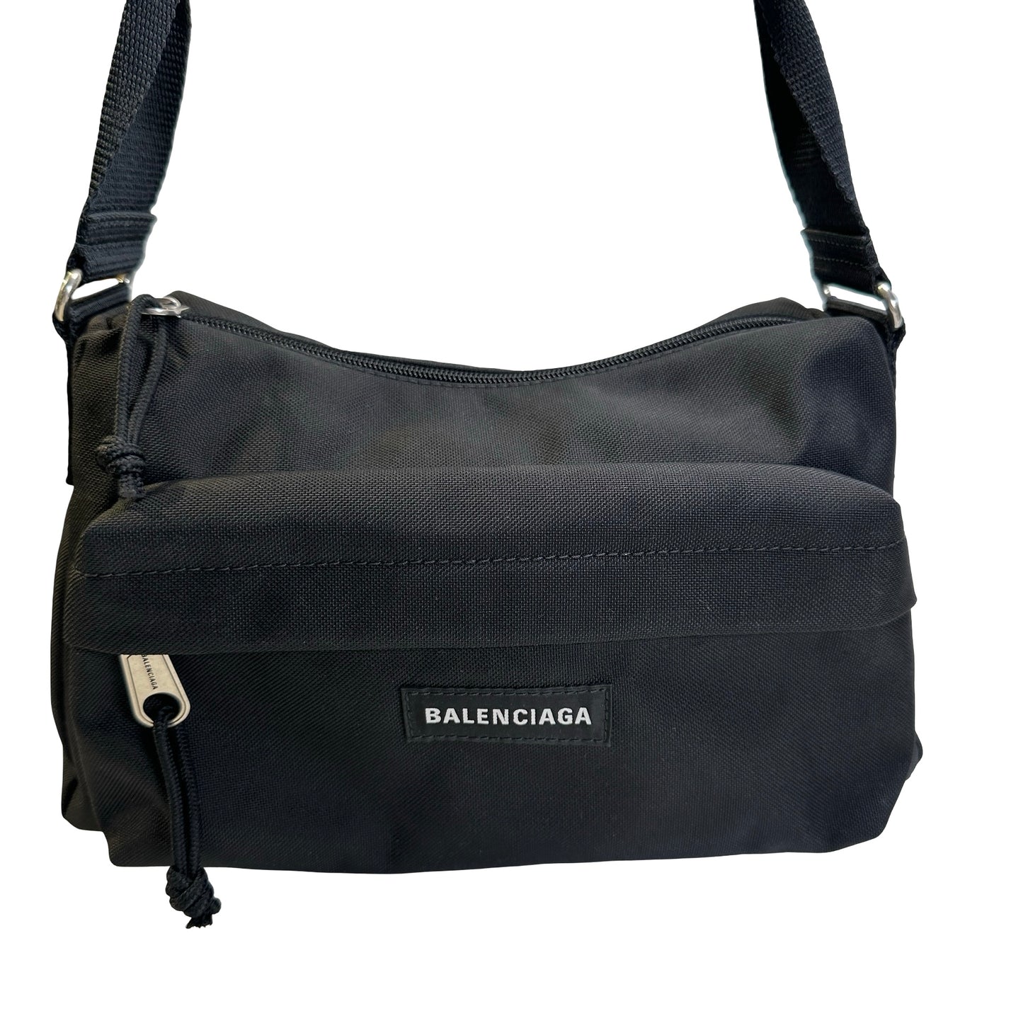 Used BALENCIAGA Nylon Explorer Shoulder Bag Black