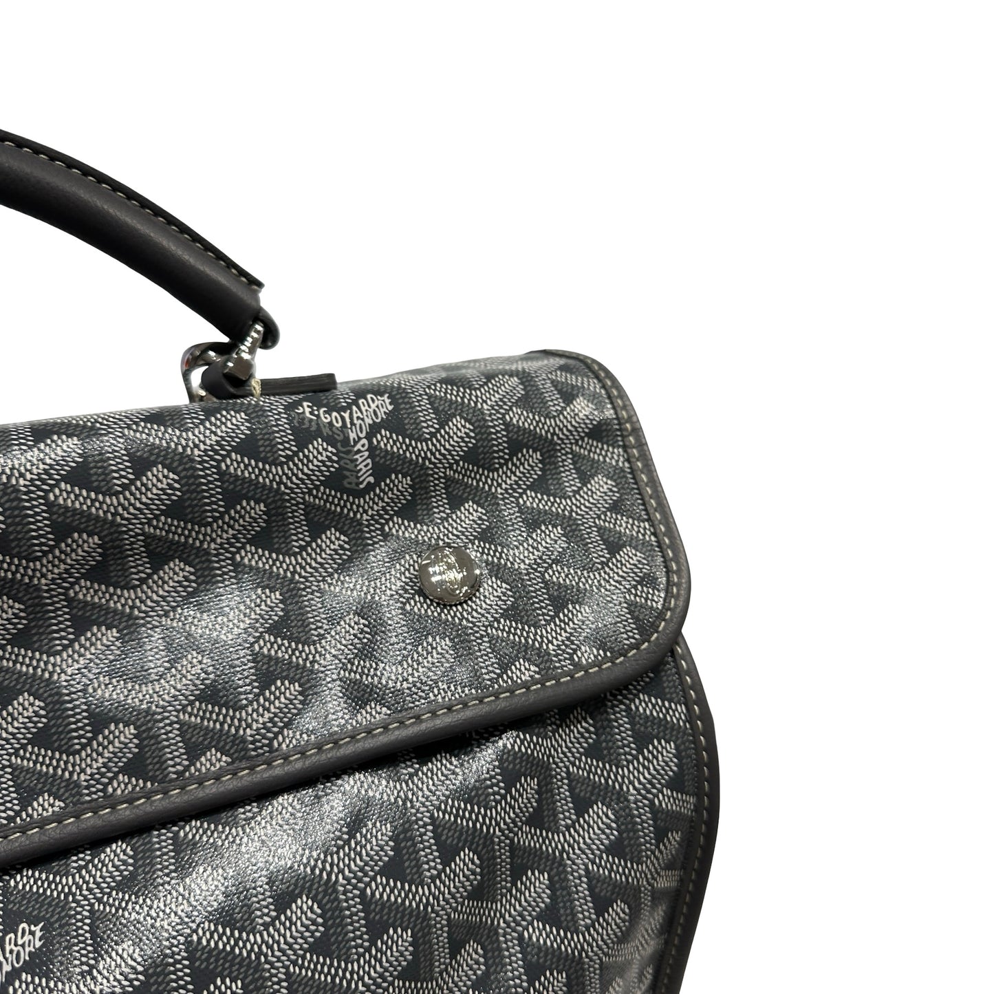 Used GOYARD Goyardine Alpin Backpack Grey