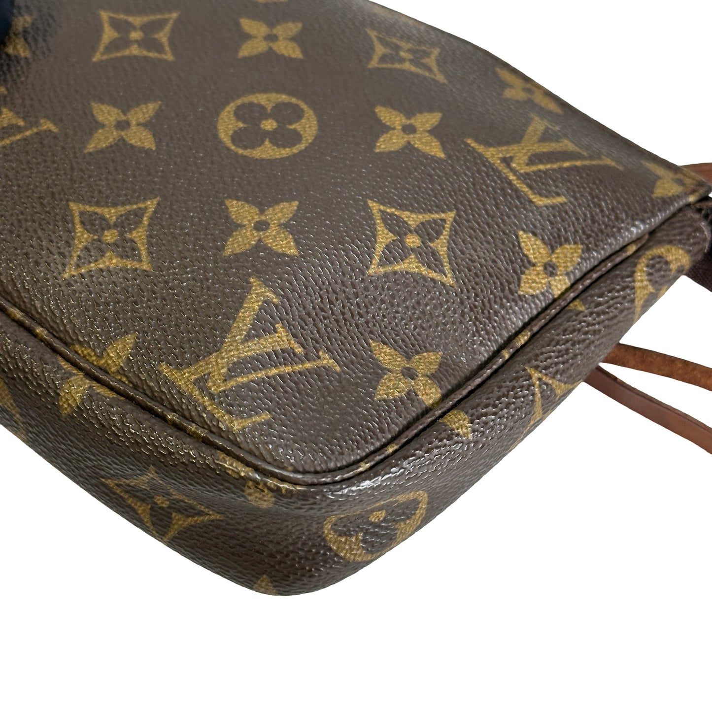 Used LOUIS VUITTON Monogram Canvas Pochette Accessoires Pouchette Brown Gold
