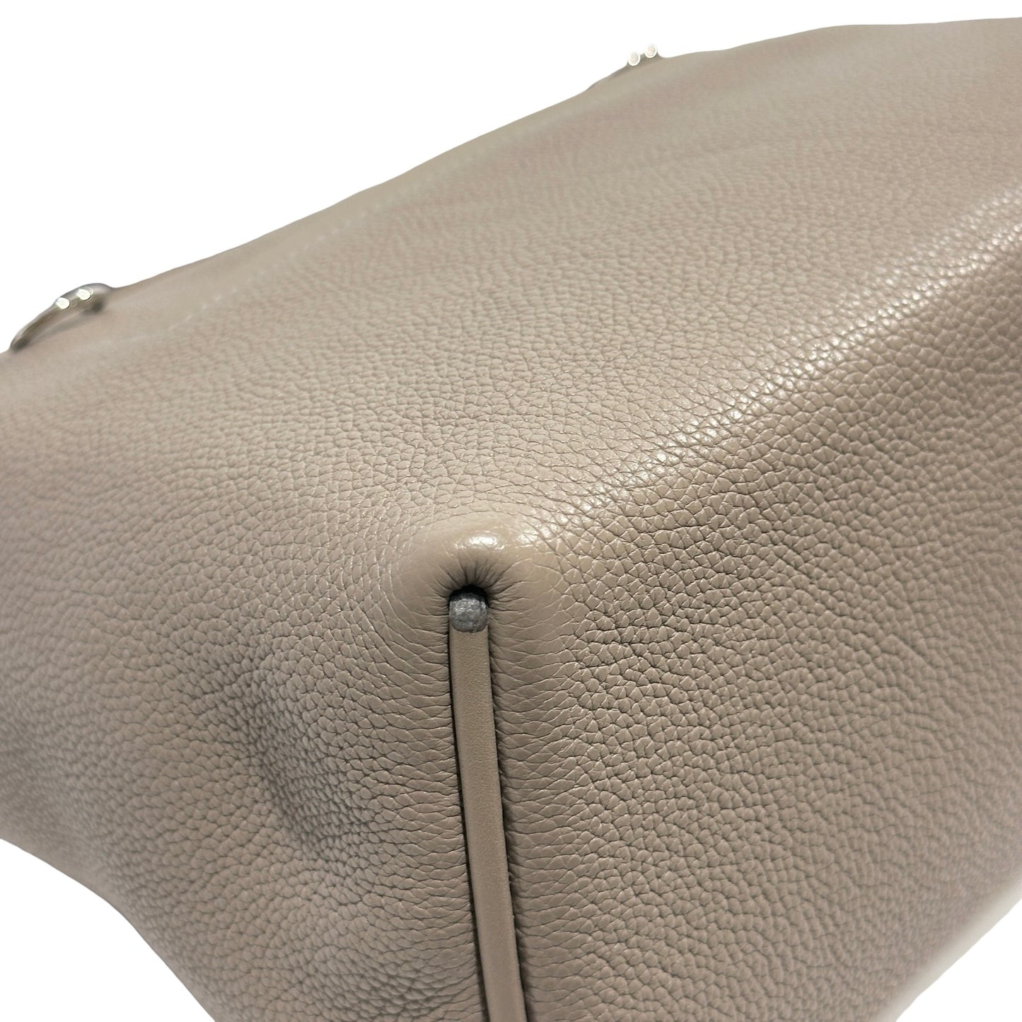 Used HERMES Taurillon Maurice Veau Swift 24/24 Handbag Gris Asphalte Gris