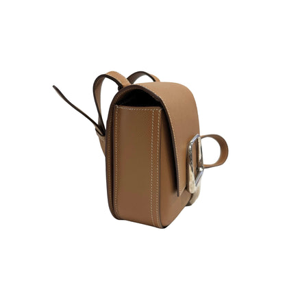 Used HERMES Epsom Della Cross body bag Gold Phw