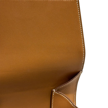 Used HERMES Epsom Della Cross body bag Gold Phw