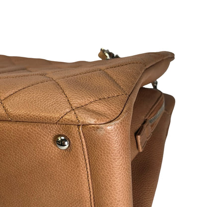 Used CHANEL Caviar Leather GST Tote Bag Brown, PHW